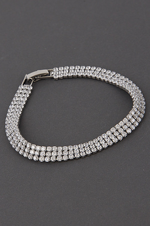 Formal Three Layered Shiny Bracelet 6KAE3